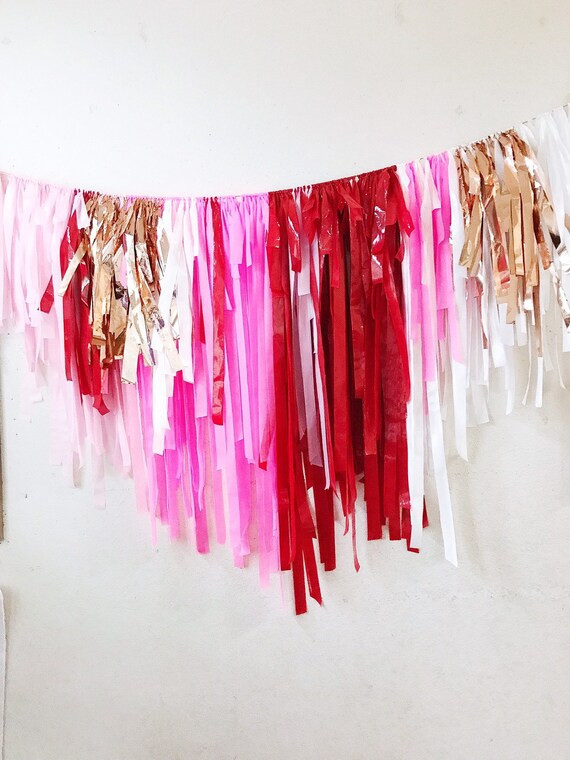 Plastic Tablecloth Fringe Backdrop Flagtape Backdrop Fringe | Etsy | Etsy (US)
