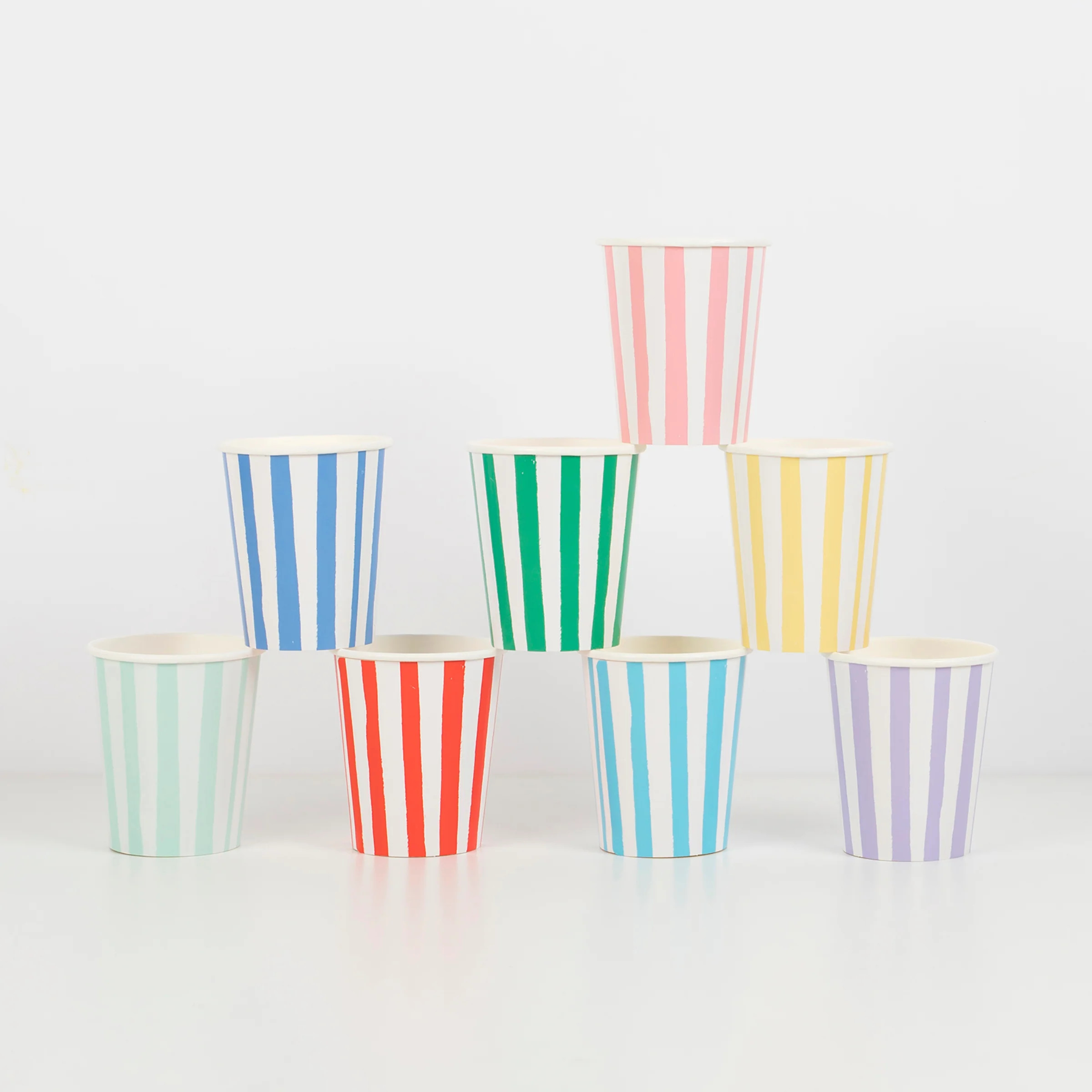 Mixed Stripe Cups (x 8) | Meri Meri