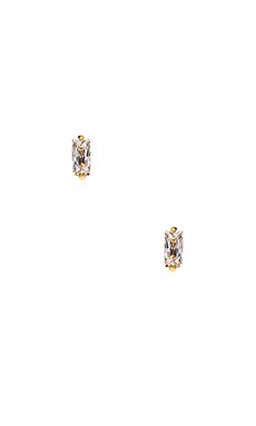 gorjana Amara Studs in White CZ & Gold from Revolve.com | Revolve Clothing (Global)