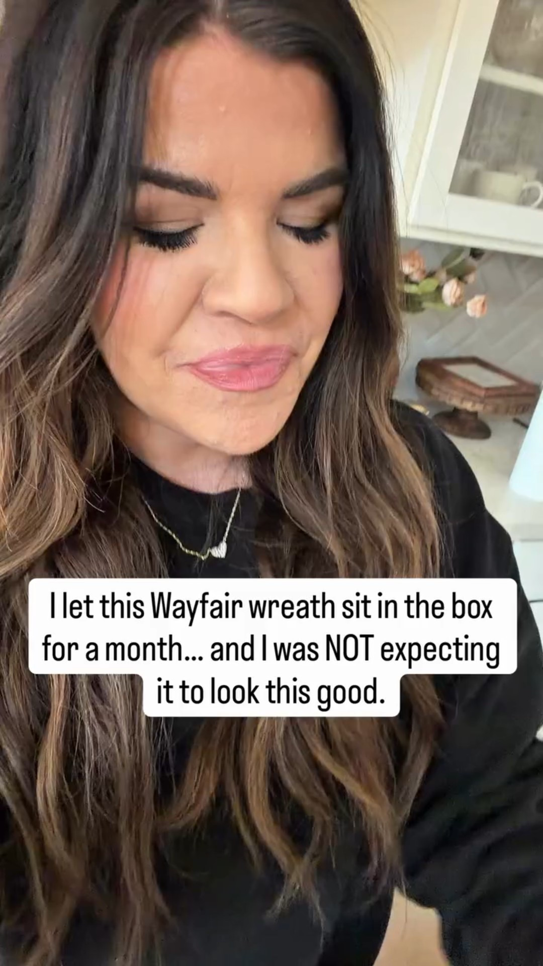 Comment Must Have for links! I really let this Wayfair wreath sit in the box for a month… and I have no idea why 😅

The fullness. The detail. The quality. It looks SO much more expensive than it is.

If you’re looking for a spring wreath, front door wreath, or even something neutral enough to leave up year-round… this is it.

I’m officially influenced by my own purchase 😂

It’s linked before it sells out 🤍