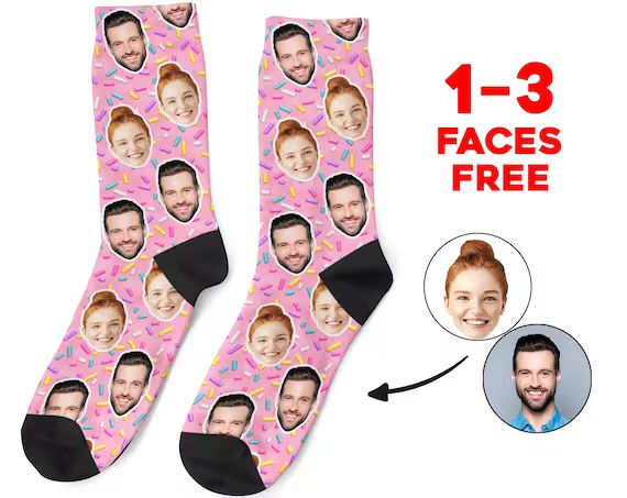 Custom Face Socks Personalized Sweet Photo Socks Picture | Etsy | Etsy (US)