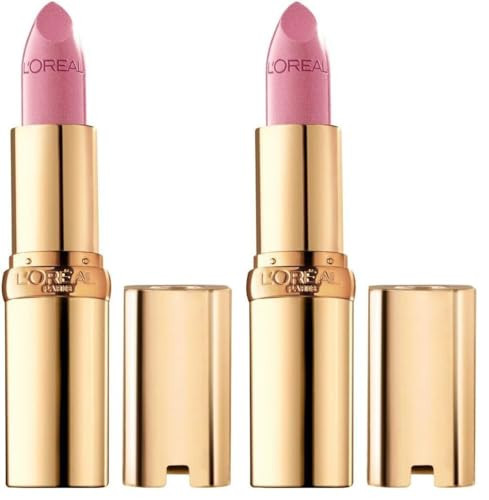 L'Oreal Paris Colour Riche Original Creamy, Hydrating Satin Lipstick with Argan Oil and Vitamin E, Tickled Pink, 1 Count (Pack of 2) | Amazon (US)