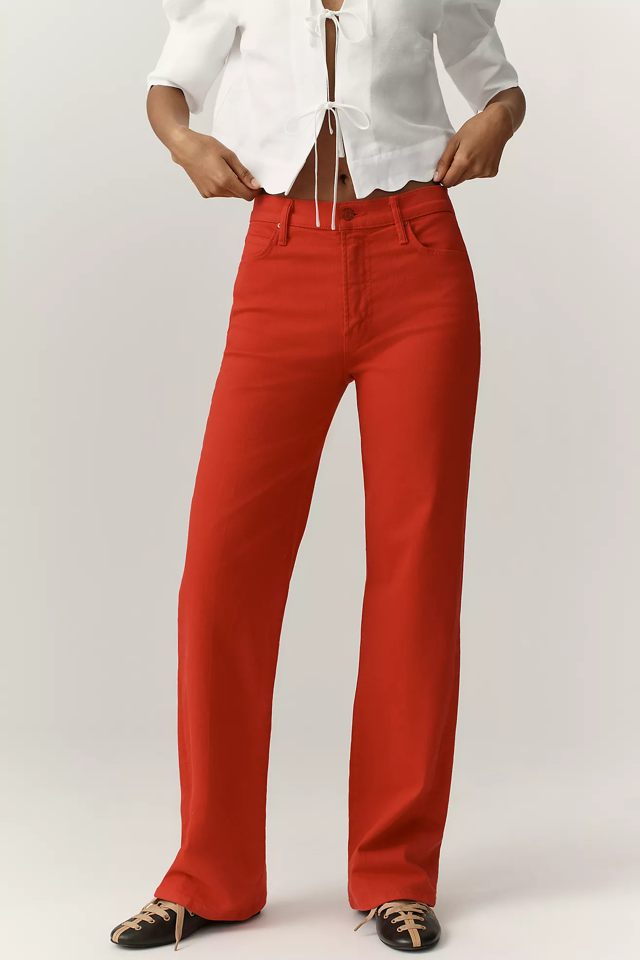 MOTHER Kick It High-Rise Straight Leg Jeans | Anthropologie (US)