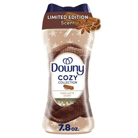 Downy Cozy Collection In-Wash Laundry Scent Booster Beads, Chai Latte Scent, 7.8 oz | Walmart (US)