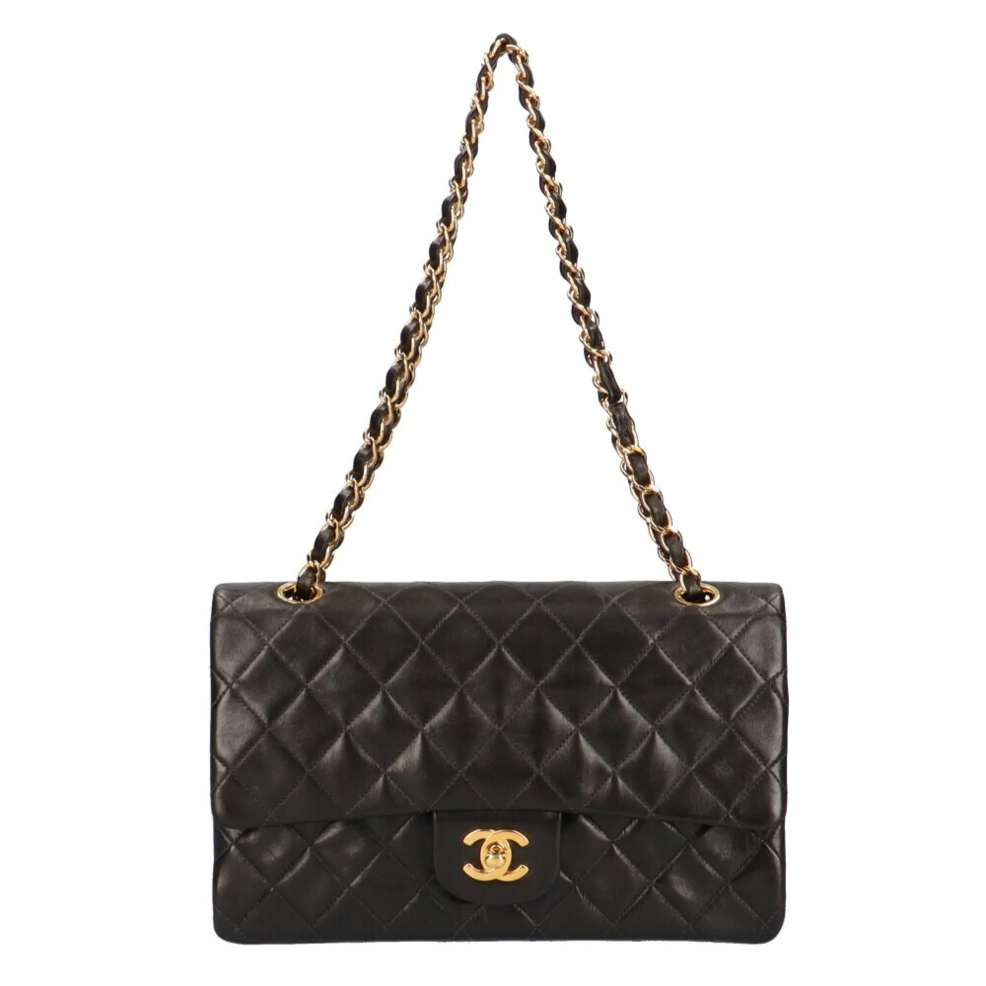 Chanel Double Flap Leather Shoulder Bag (Pre-Owned) | Shop Simon