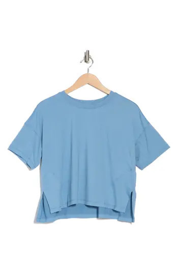 90 DEGREE BY REFLEX Supersoft Day One Boxy High-Low T-Shirt in Blue Shadow at Nordstrom Rack, Siz... | Nordstrom Rack
