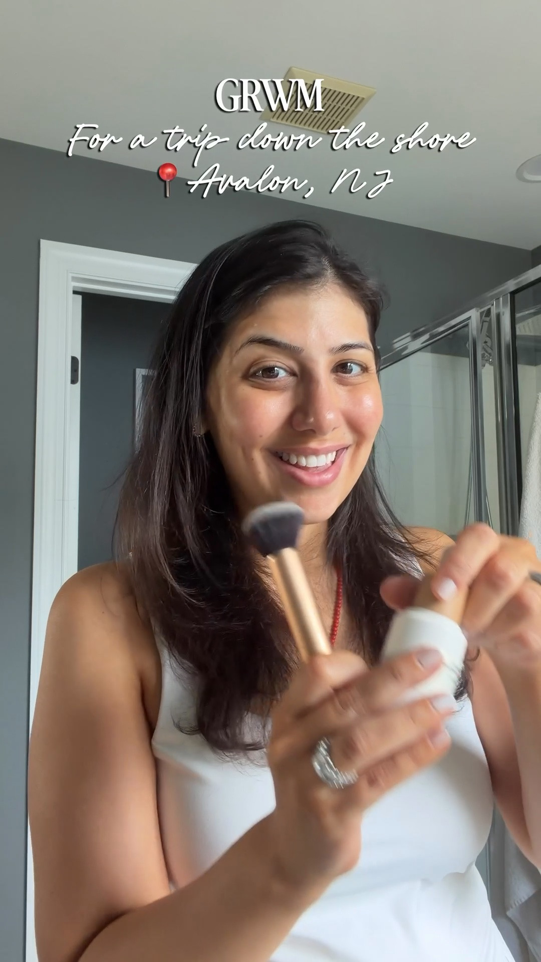 gifted by Ilia beauty 

Get Ready With Me for a Trip Down the Shore ! 🐚👙☀️

I’ve FINALLY found a clean under eye powder that brightens!! Obsessed with ilia’s new option. Not sure why I stopped using their serum foundation either because it’s amazing and has mineral SPF …10/10

@iliabeauty @sephora #iliabeauty