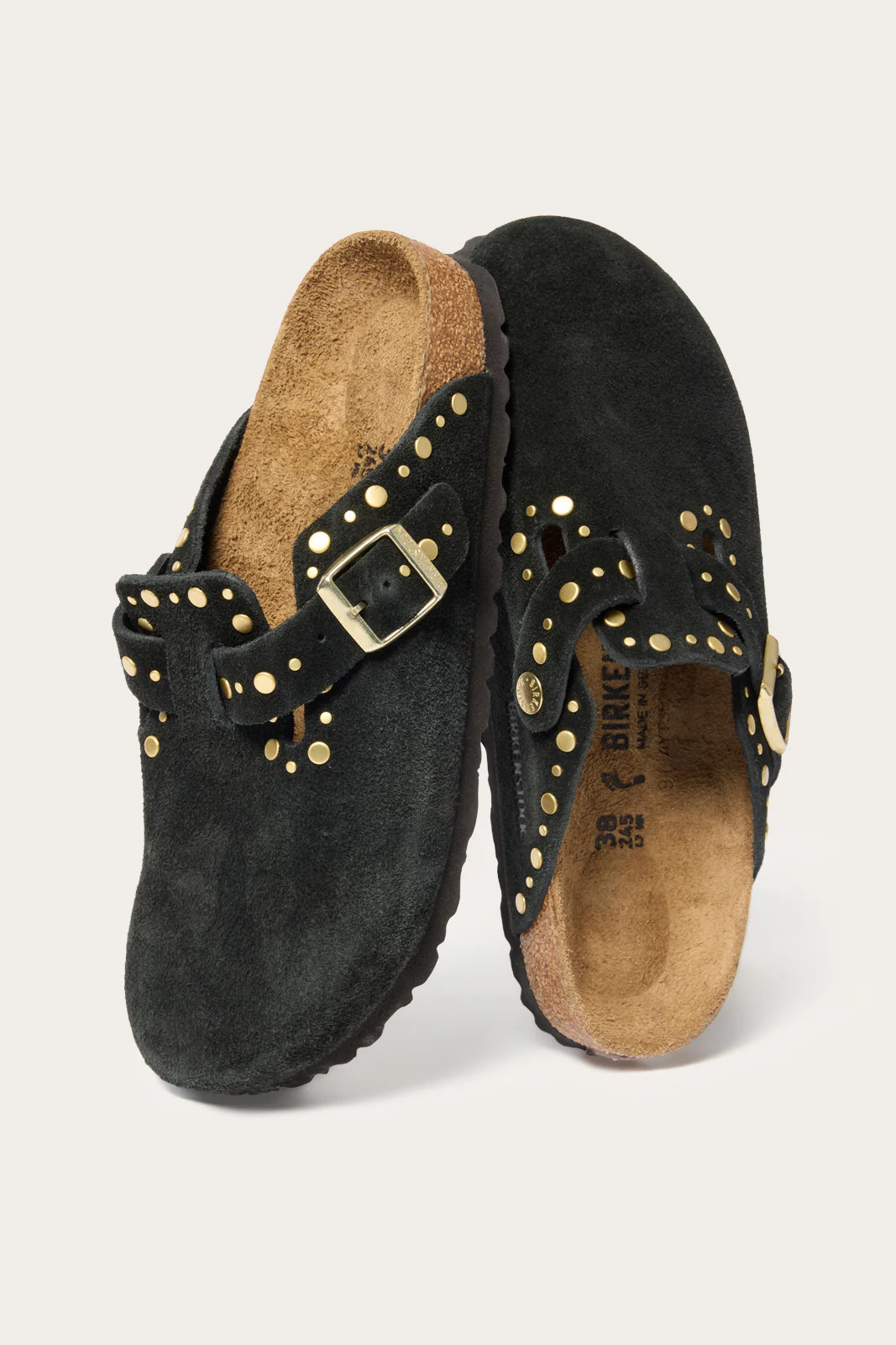 BIRKENSTOCK Women's Boston Rivets Clog, Size 39, Black | Evereve