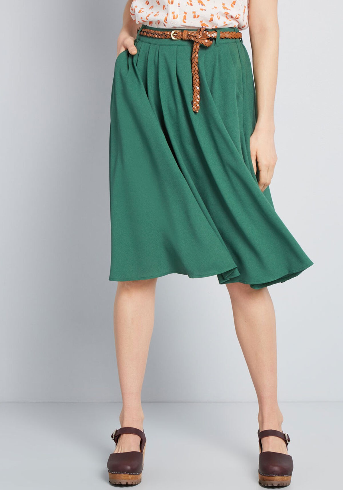 Breathtaking Tiger Lilies Midi Skirt | ModCloth Inc. (App)