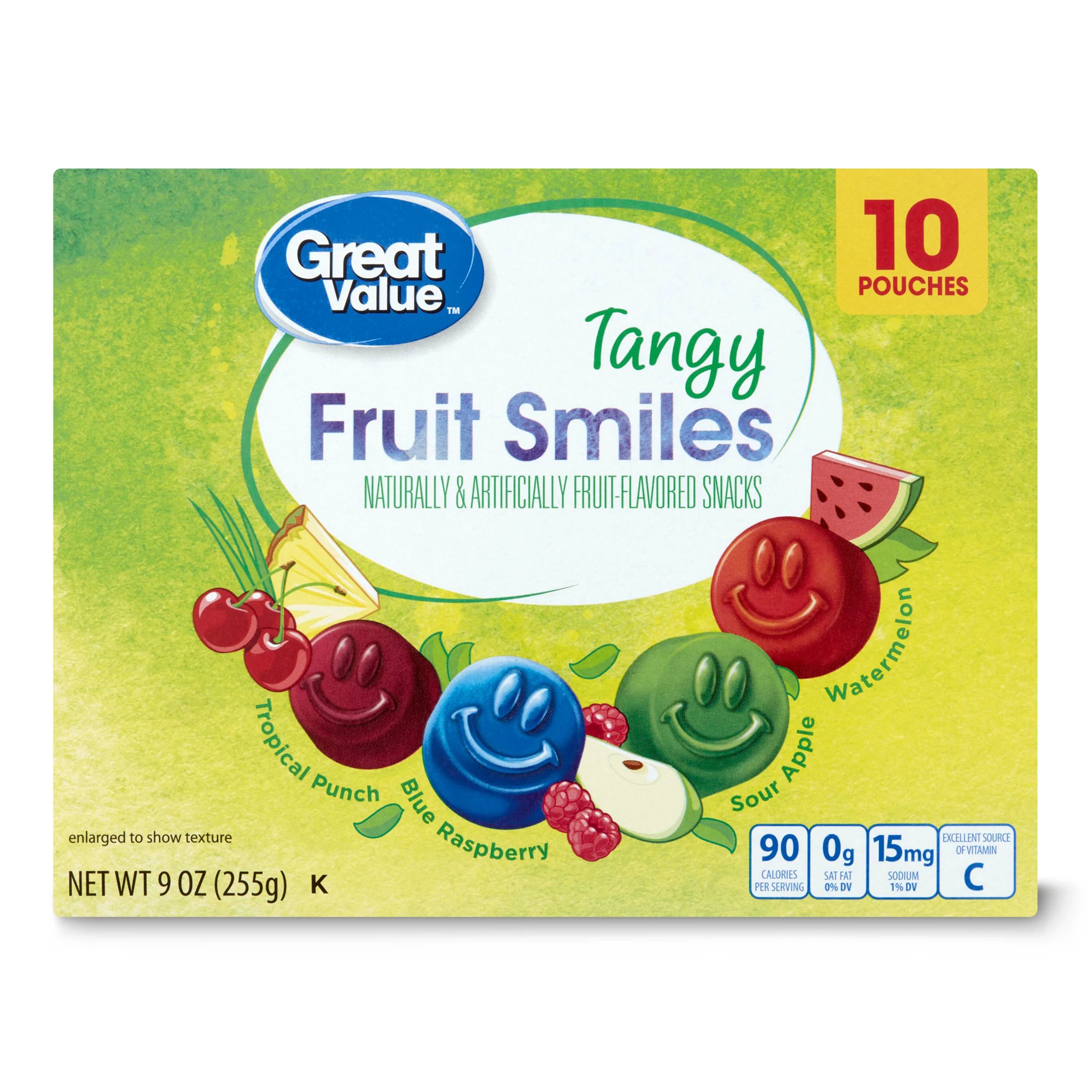Great Value Tangy Fruit Smiles Snacks 9 Oz. - Walmart.com | Walmart (US)