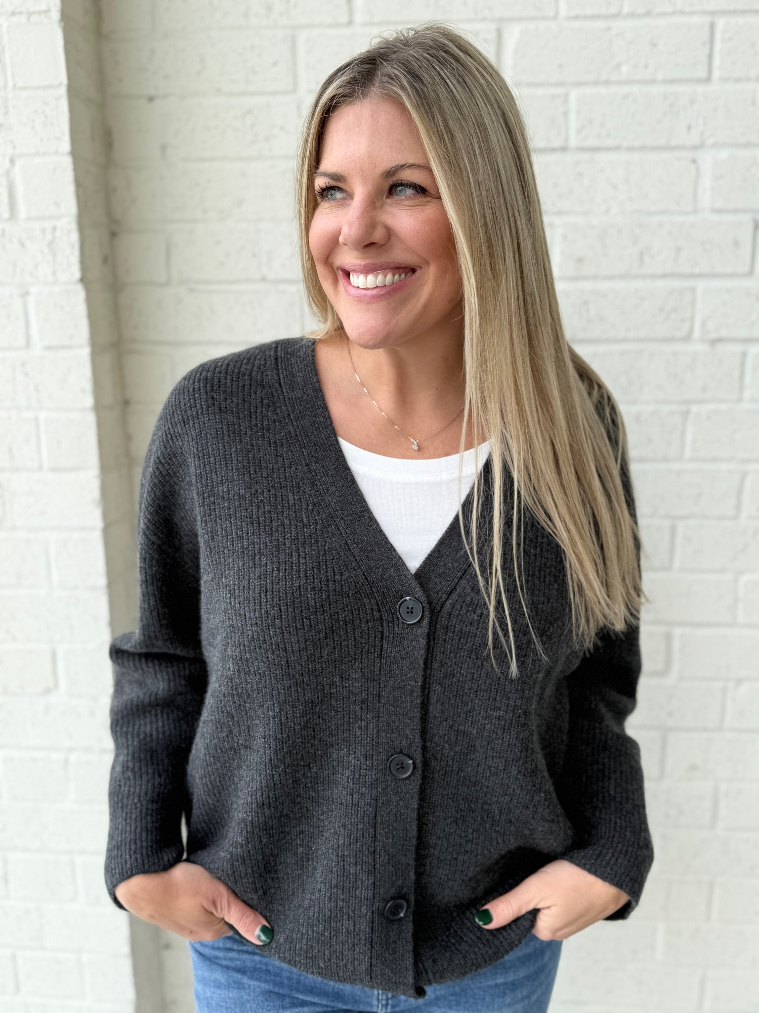 It’s finally cold here in TX which means it’s time to bring out all of the cozy cardigan sweaters! Love this one from @onequince!
#quincepartner 

#LTKSeasonal #LTKOver40 #LTKMidsize