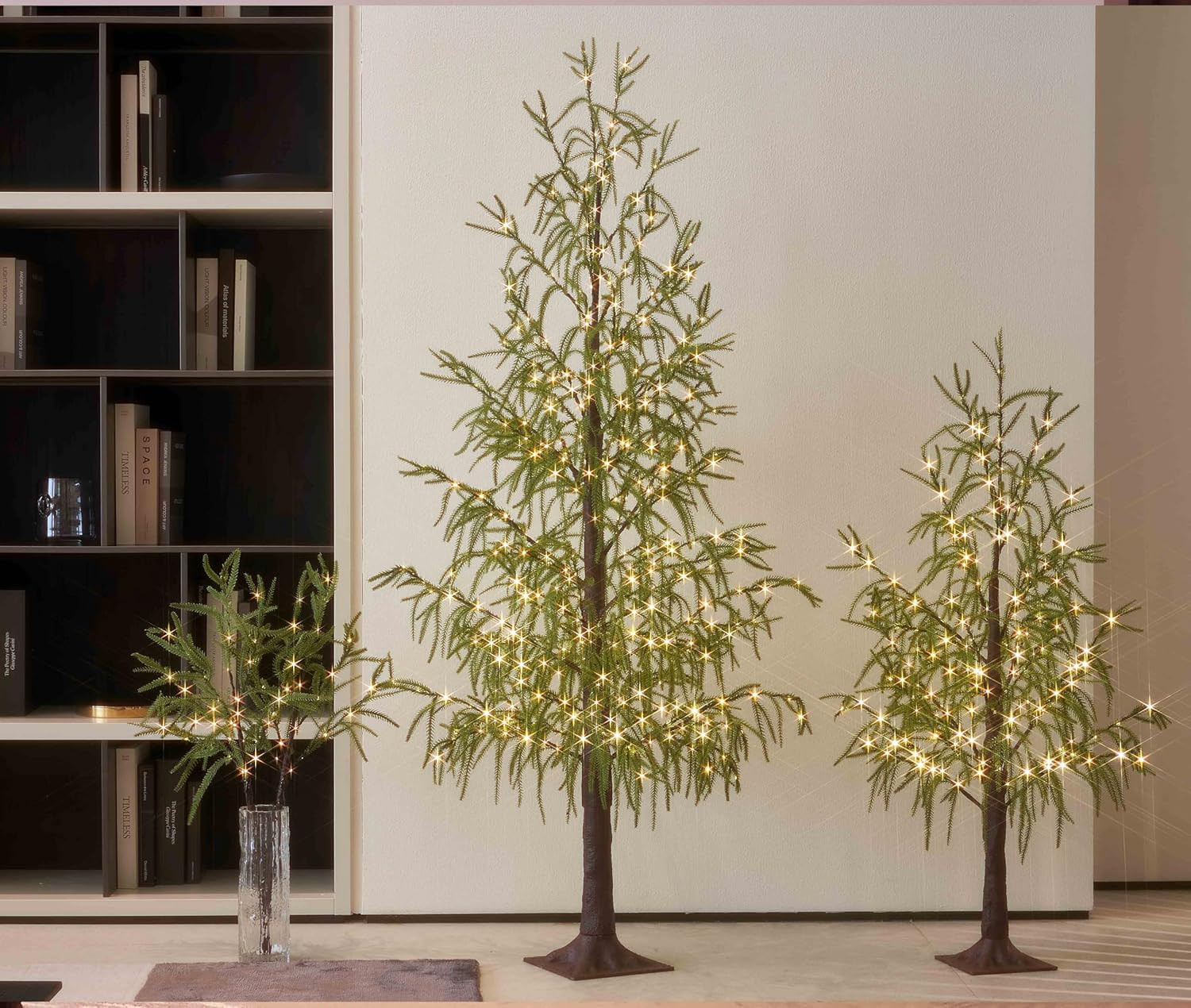 LITBLOOM Lighted Norfolk Pine Tree 6FT 416 LED Fairy Lights, Christmas Tree with Lights for Home ... | Amazon (US)