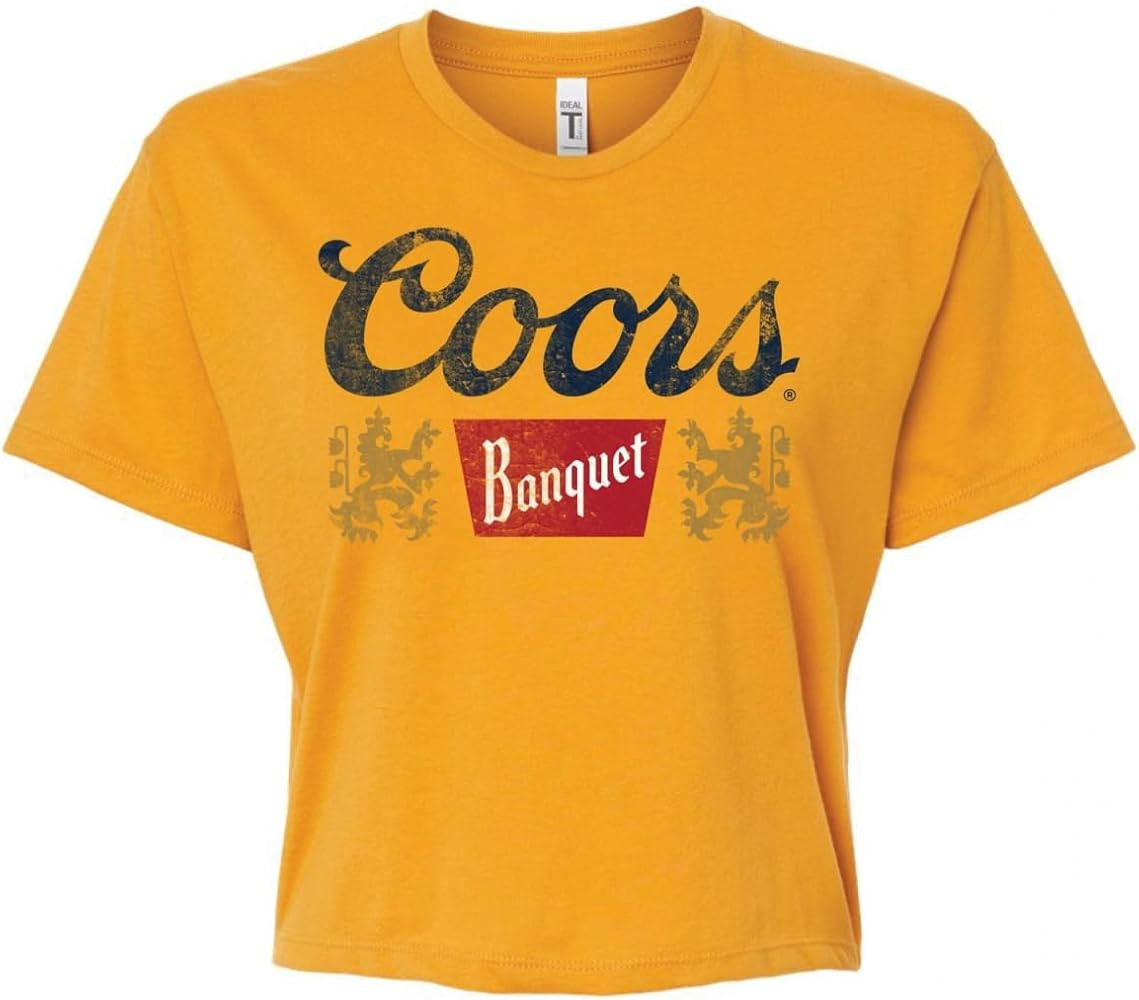 Coors Banquet Golden Women's Crop Top T-Shirt | Amazon (US)