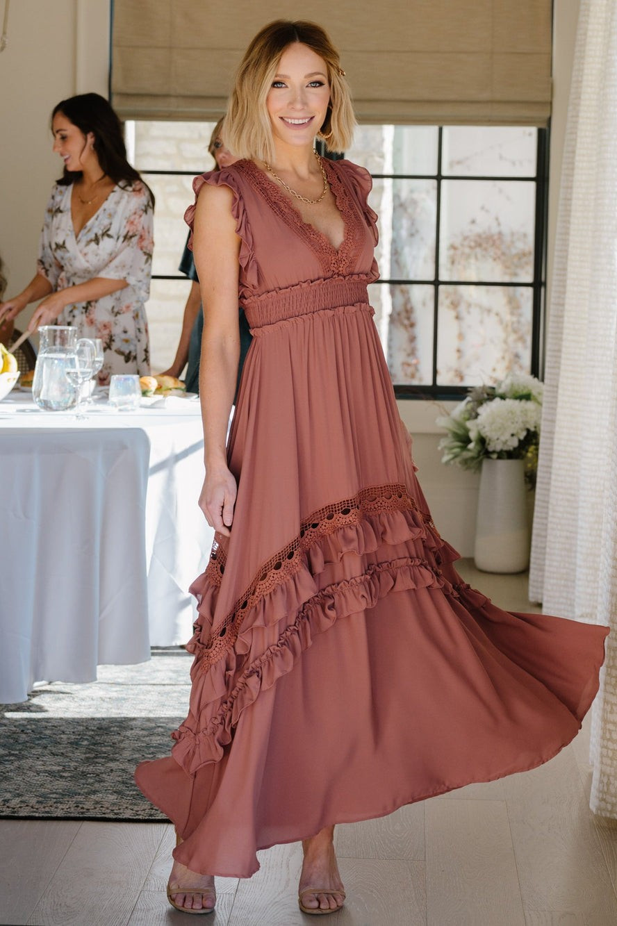Jasmine Ruffle Maxi Dress | Baltic Born