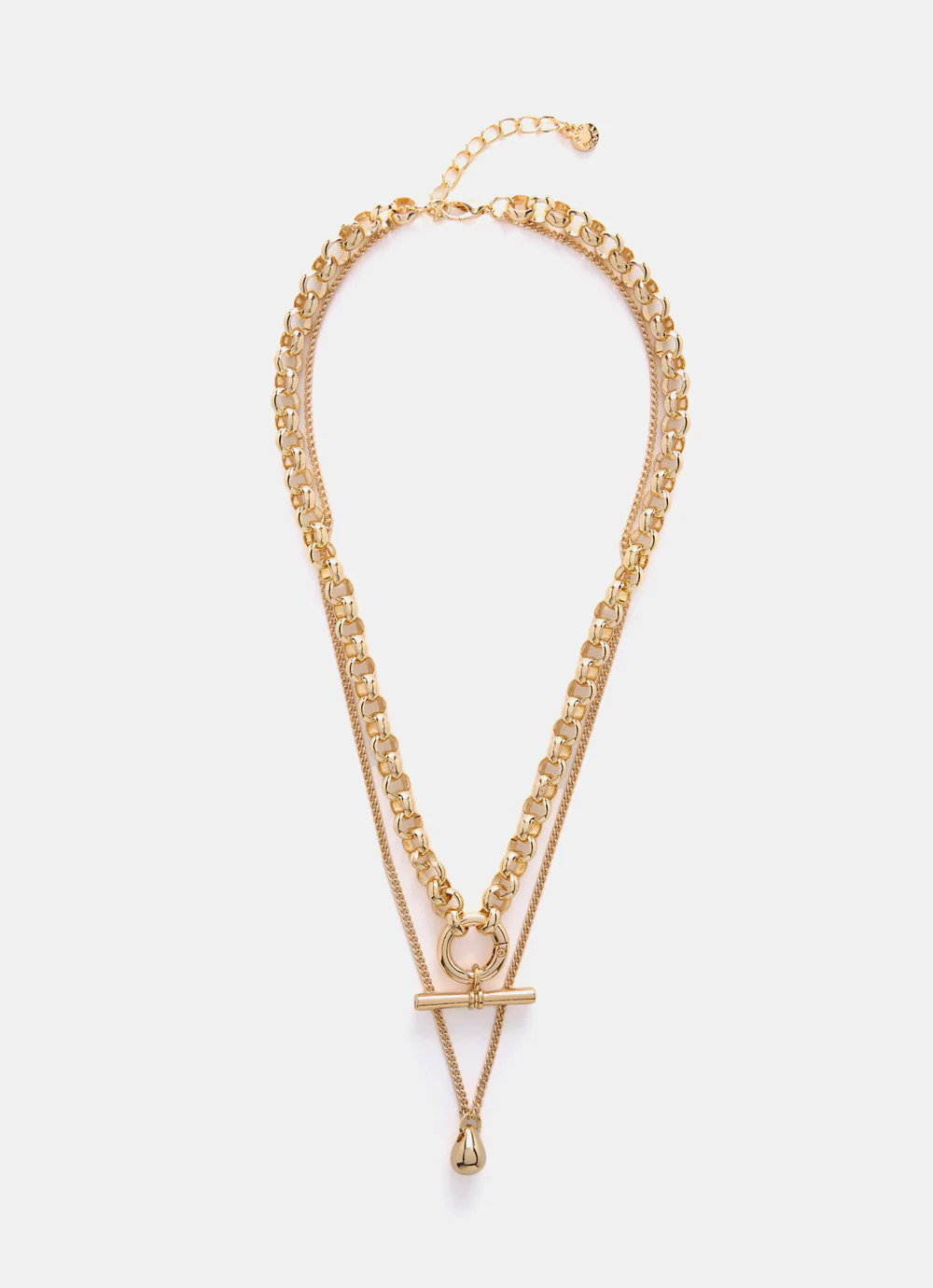 Gold Tone Layered Necklace | Mint Velvet