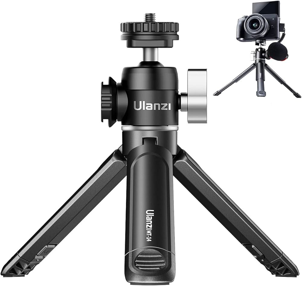 ULANZI Mini Camera Tripod with 360° Ball Head & Cold Shoe, Extendable Small Selfie Stick Tableto... | Amazon (US)