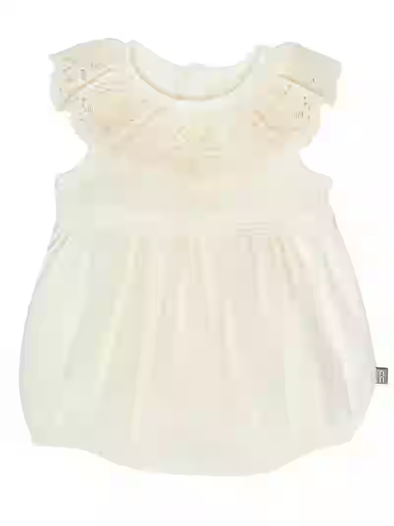 Modern Moments by Gerber Baby Girl Cotton Ruffle Novelty Lace Bubble Romper, Sizes 0/3 Months - 2... | Walmart (US)