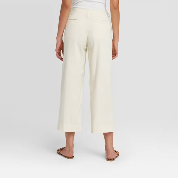 Women's High-Rise Wide Leg Cropped Pants - A New Day™ | Target