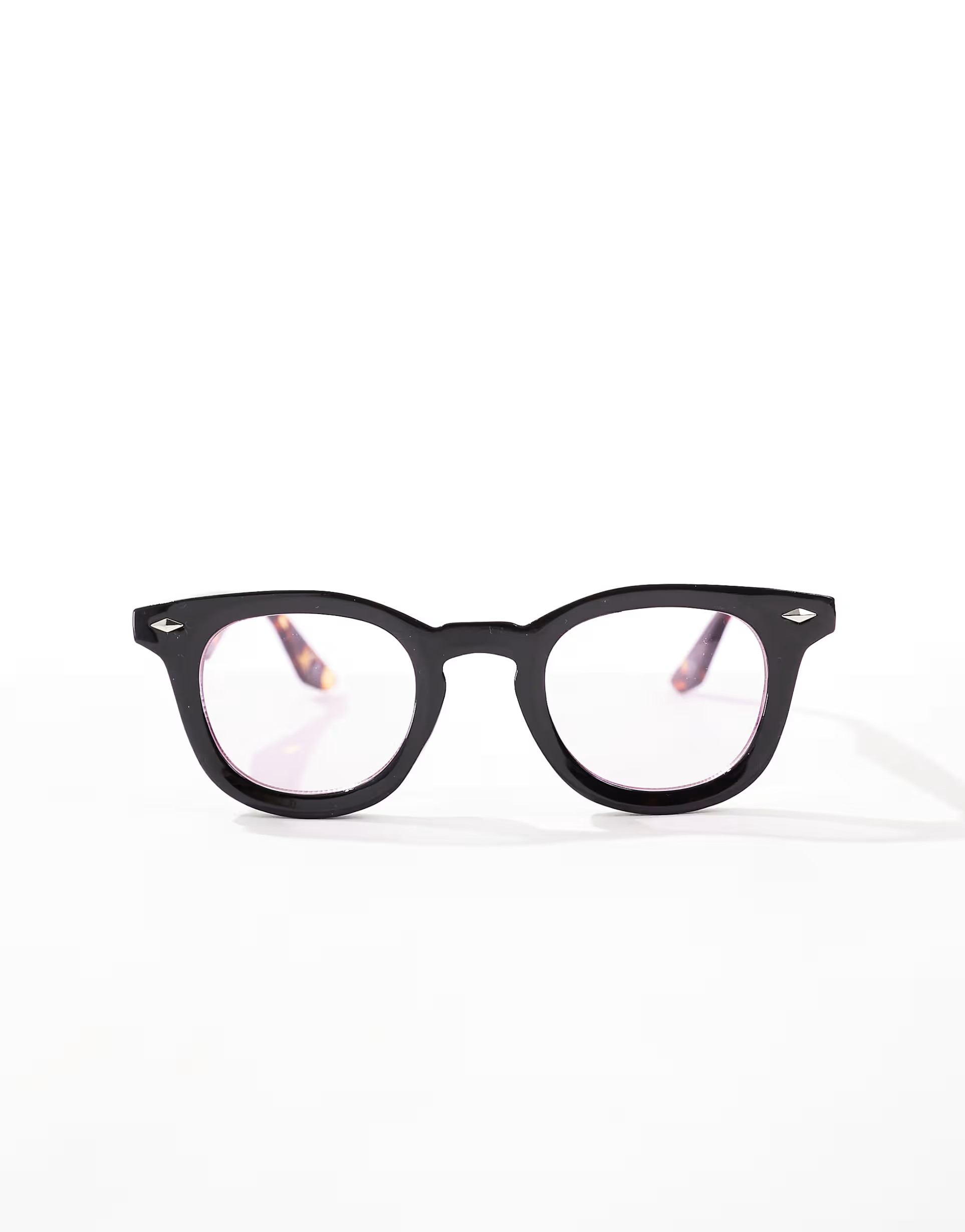 ASOS DESIGN round sunglasses in tortoise shell with pink lens | ASOS | ASOS (Global)