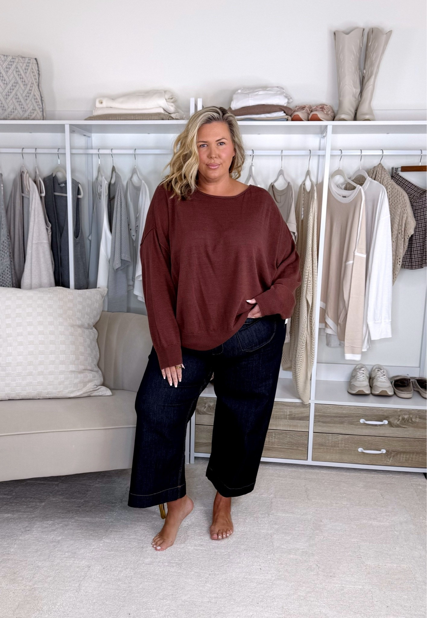Anthro haul!! Wearing a 2X in all. The striped blue button up is a little tight around the hips so I’d size up. The jeans are a 18W and a little tight around the waist. Everything else fits true to size. Plus size, apron belly, fall fashion, outfit inspo, mom life

#LTKPlusSize #LTKMidsize #LTKSeasonal