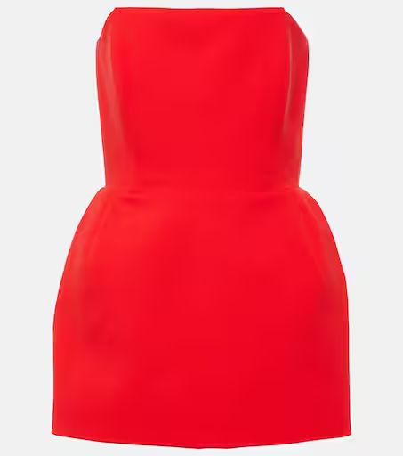 Strapless crêpe bustier dress | Mytheresa (US/CA)