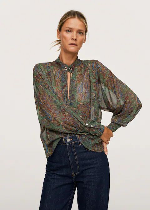 Paisley print blouse | MANGO (US)