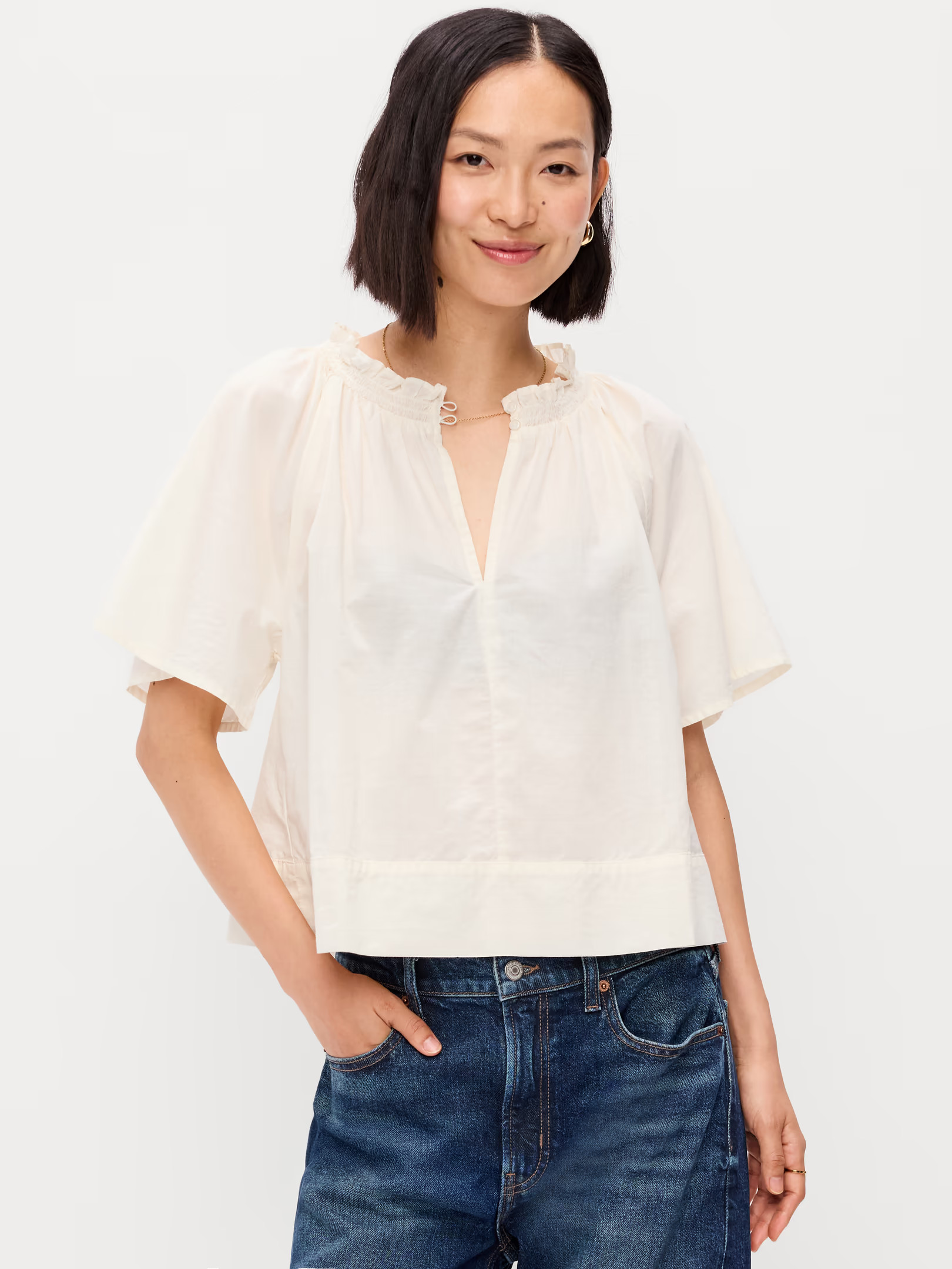 Loose Short-Sleeve Top | Old Navy (US)