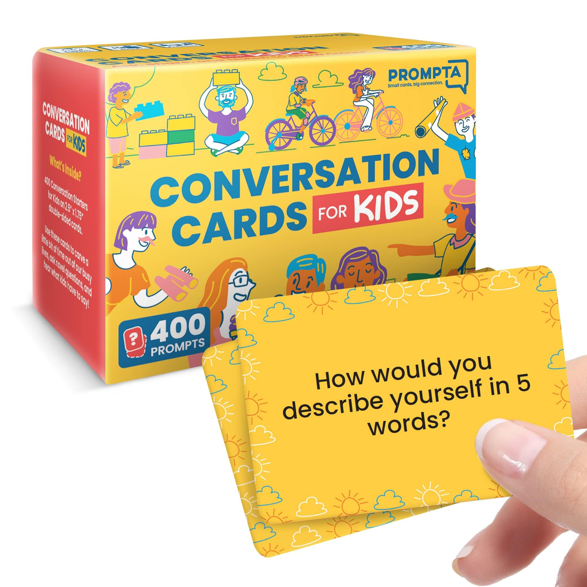 Conversation Cards for Kids – 400 Convo Starters for Family Game Night or Dinner – Road Trip ... | Amazon (US)