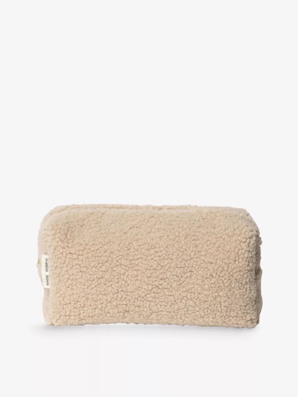 Teddy logo-embroidered woven pouch | Selfridges