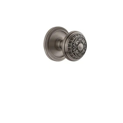 Grandeur Circulaire Rosette Double Dummy with Windsor Door Knob | Wayfair North America