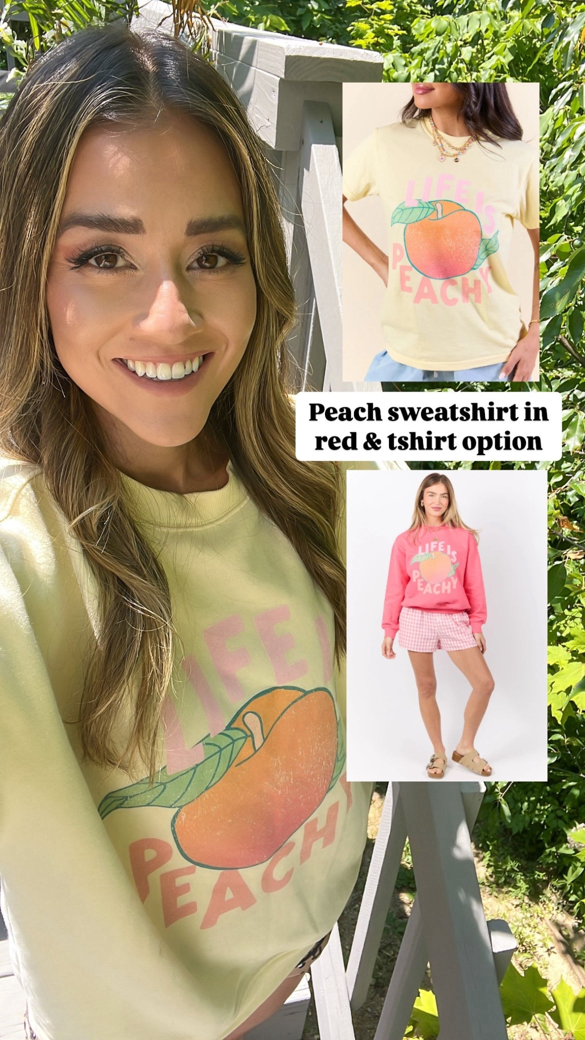 Life is peachy. Sweatshirt. Summer sweatshirt. Oversized sweatshirt. Peach clothing. Graphic sweatshirt. Graphic tee. Tshirt

#LTKStyleTip #LTKFindsUnder50