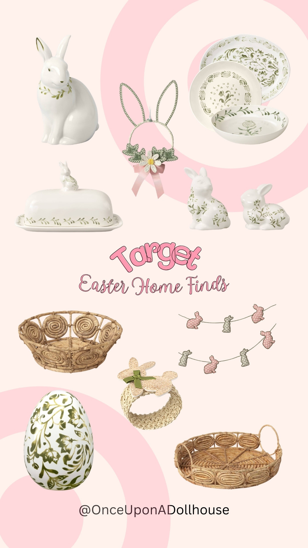 Target Easter Home Finds! 

Bunny garland, basket, plates, Easter egg, napkin ring, salt and pepper shaker set, wreath 

#LTKHome #LTKKids #LTKSeasonal