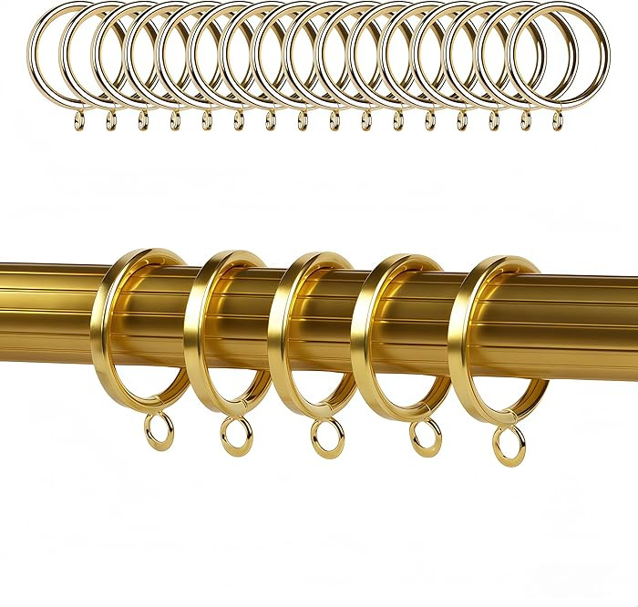 Paquete de 40 ojales de cortina dorados semicirculares de 1.5 pulgadas, hierro resistente, a prue... | Amazon (US)