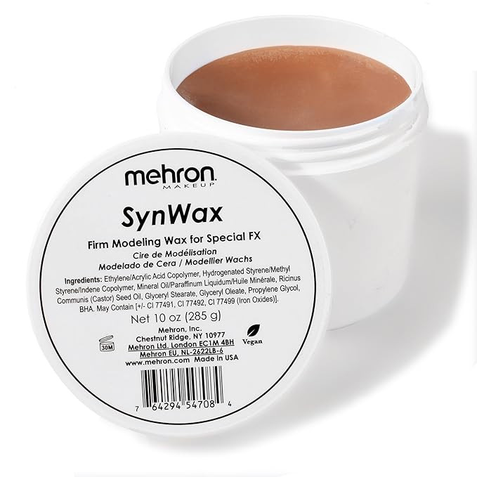 Mehron Makeup SynWax | Firm Modeling Wax for Special FX | Scar Wax SFX Makeup For Fake Scars, Fak... | Amazon (US)