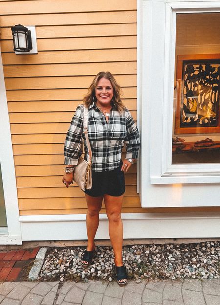 Fully embracing the flannels for fall!
I’ve loved these vegan leather shorts since I got them back in June. I
They are the most perfect piece for transitioning into autumn 🍂 
This cozy flannel shirt is only $12!!!!!

#LTKstyletip #LTKSeasonal #LTKunder100
