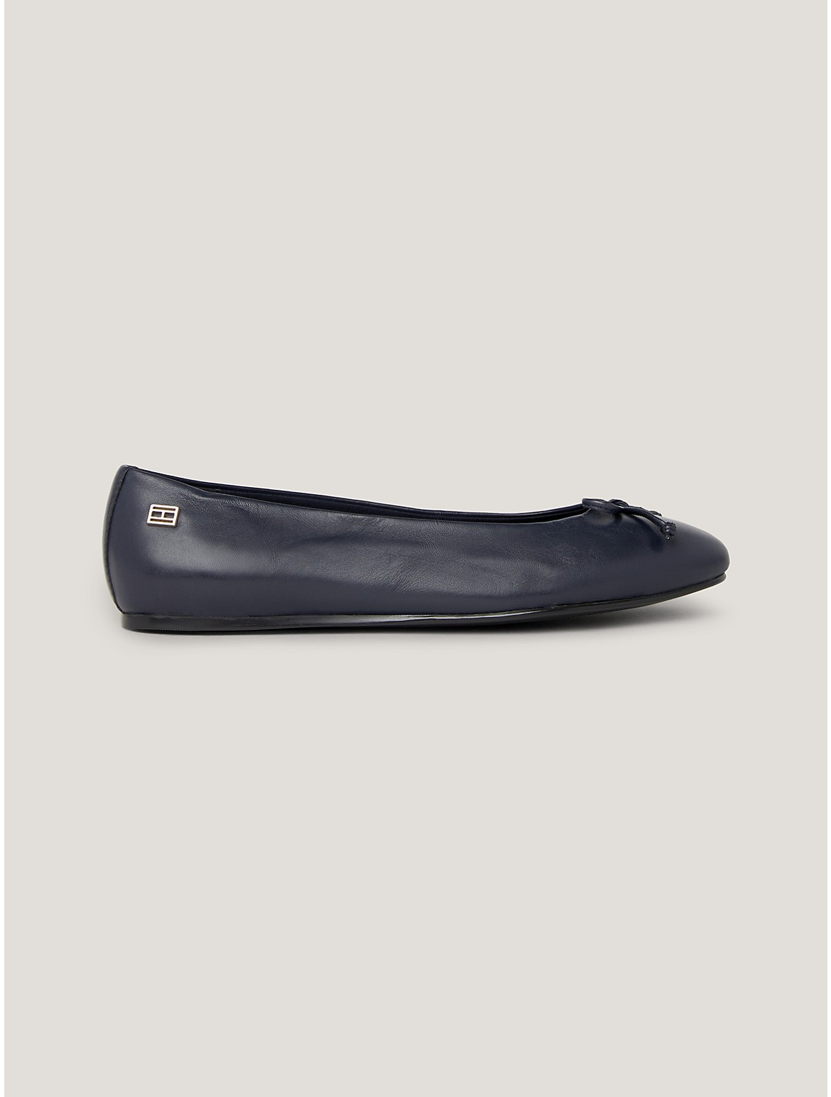 Tommy Hilfiger Women's Leather Ballet Flat - Navy - US 6.5 / EU 37 | Tommy Hilfiger (US)