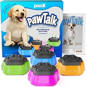 PawTalk Recordable Dog Buttons - Talking Buttons for Pet Communication - Gifts, Games & Stuff for... | Amazon (US)