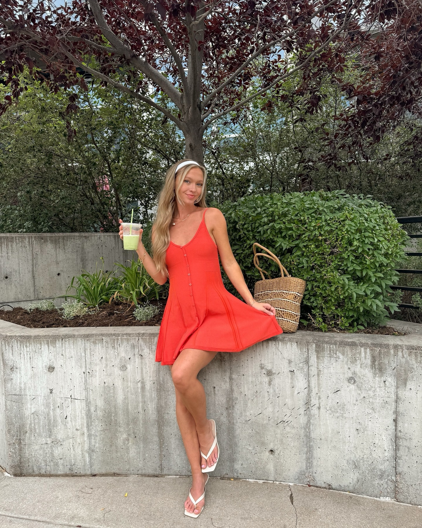 @lulus outfit + matcha = the perfect combo 🍵🎀 #lulusambassador #lovelulus