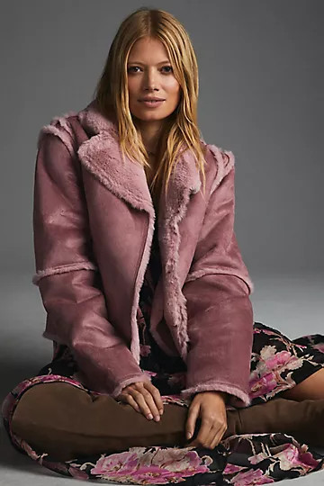 By Anthropologie Reversible Sherpa Jacket | Anthropologie (US)
