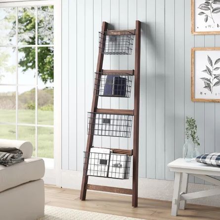 Gracie Oaks Vertical Wooden 6 ft Blanket Ladder | Wayfair | Wayfair Professional