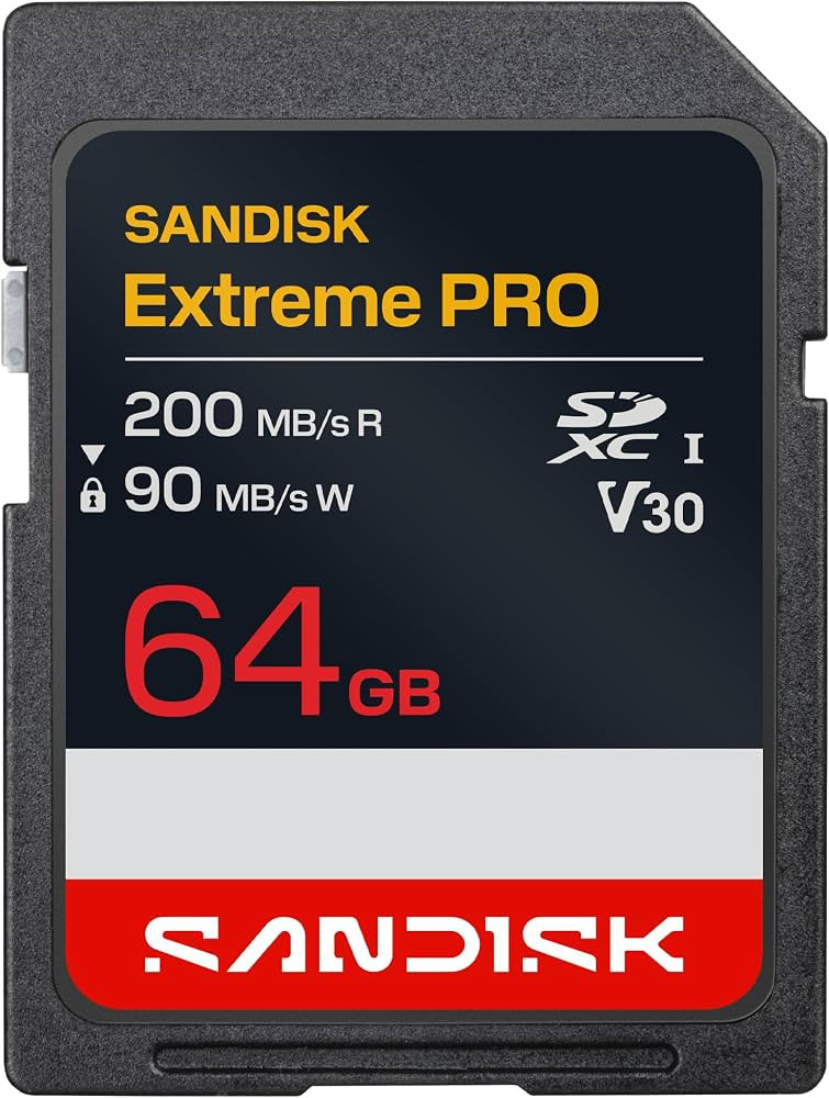 SanDisk 64GB Extreme PRO SD UHS-I Card, Up to 200MB/s Read and 90MB/s Write, 4K UHD, Full HD, U3,... | Amazon (US)