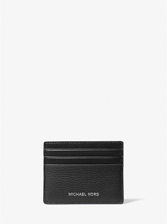 Hudson Pebbled Leather Card Case | Michael Kors US