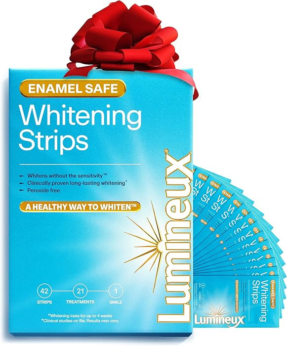 Lumineux Teeth Whitening Strips - 21 Treatments - Peroxide Free - Enamel Safe for Whiter Teeth - ... | Amazon (US)