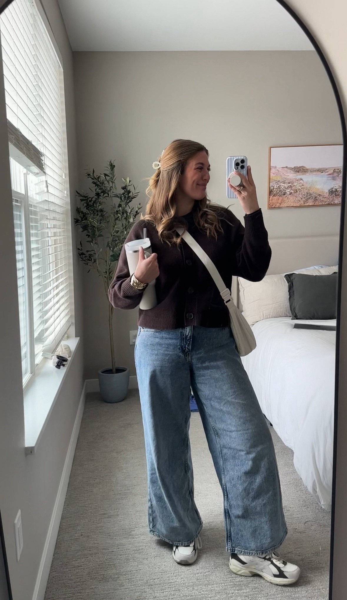 Cute casual outfit for shopping. Inverted triangle body shape. @asics @oldnavy @gap 

#LTKootd #LTKFindsUnder50