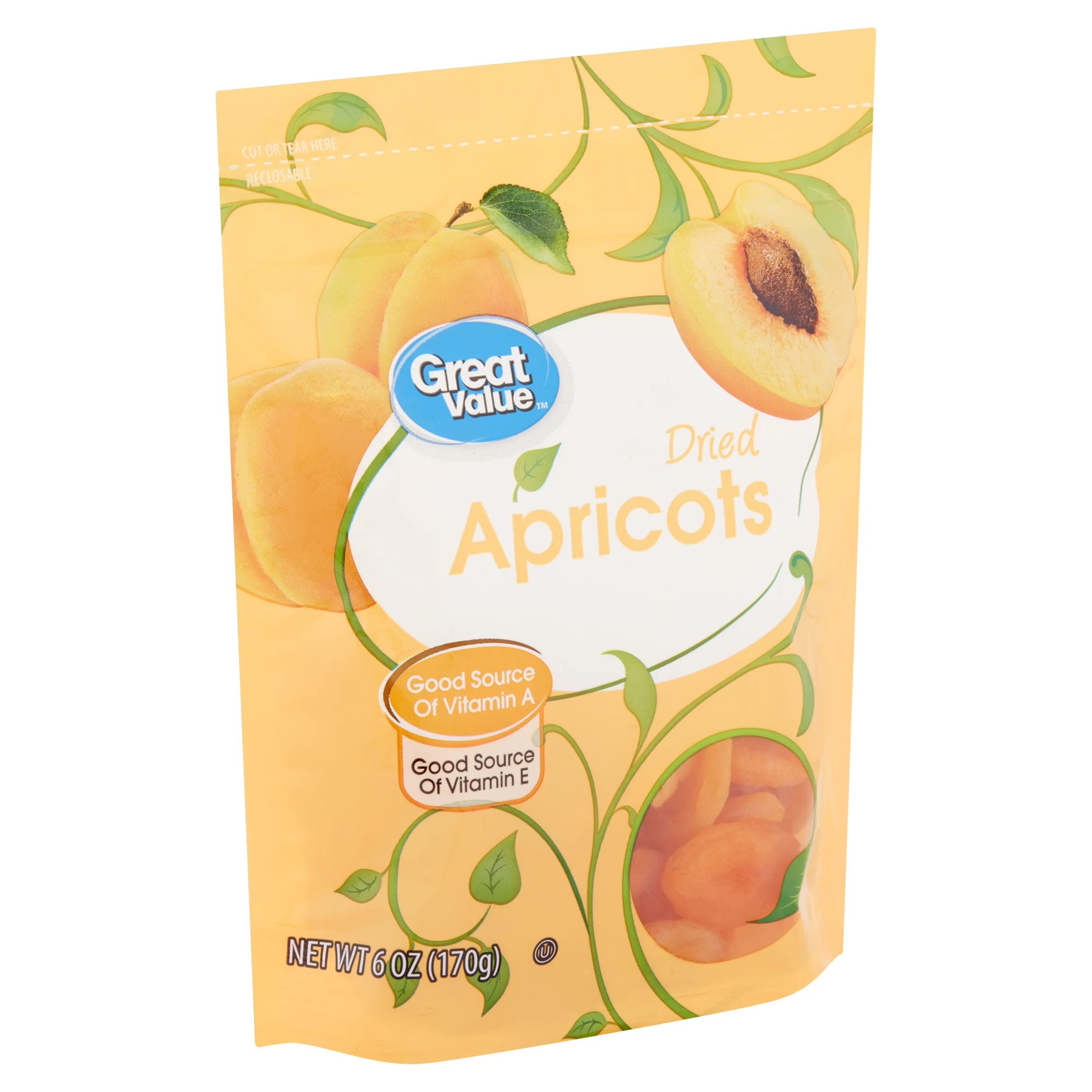 Great Value Dried Apricots, 6 oz - Walmart.com | Walmart (US)