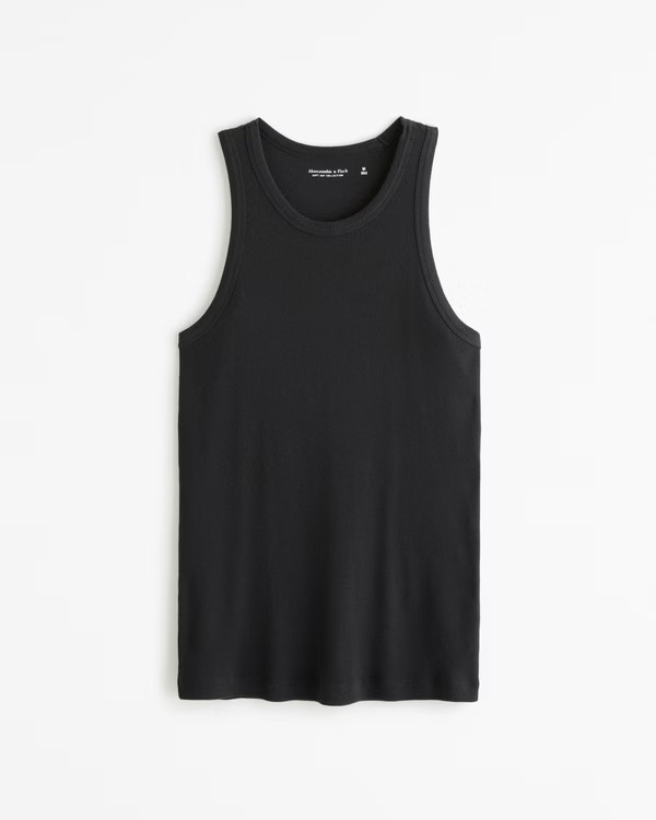 Men's Essential Ribbed High-Neck Tank | Men's Tops | Abercrombie.com | Abercrombie & Fitch (US)