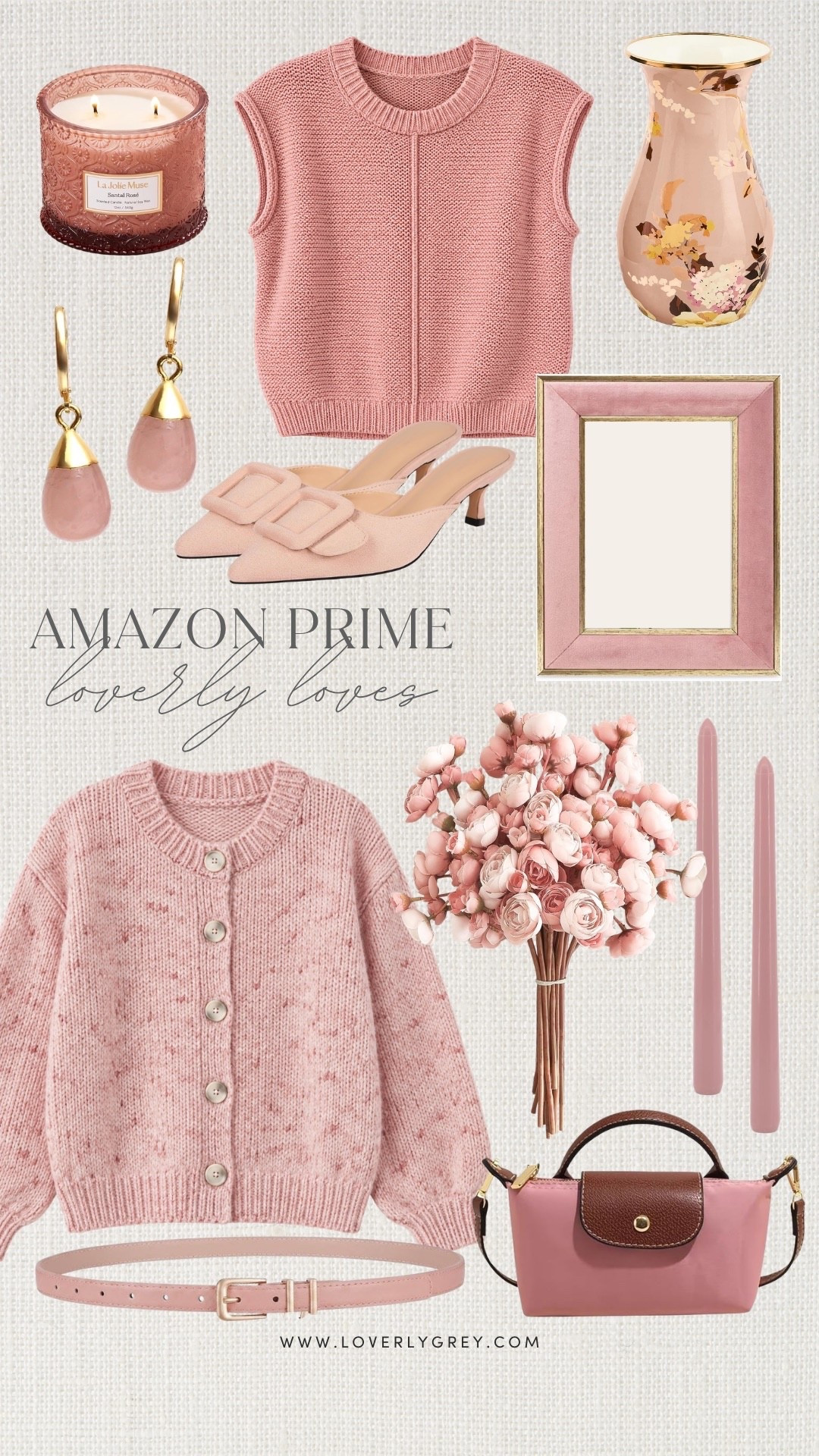 Some great affordable Amazon prime finds! These are all such elevated finds and love the dusty pink color palette!

Loverly grey, Amazon prime, what Loverly loves, pink style finds, home decor for fall, fashion finds for women