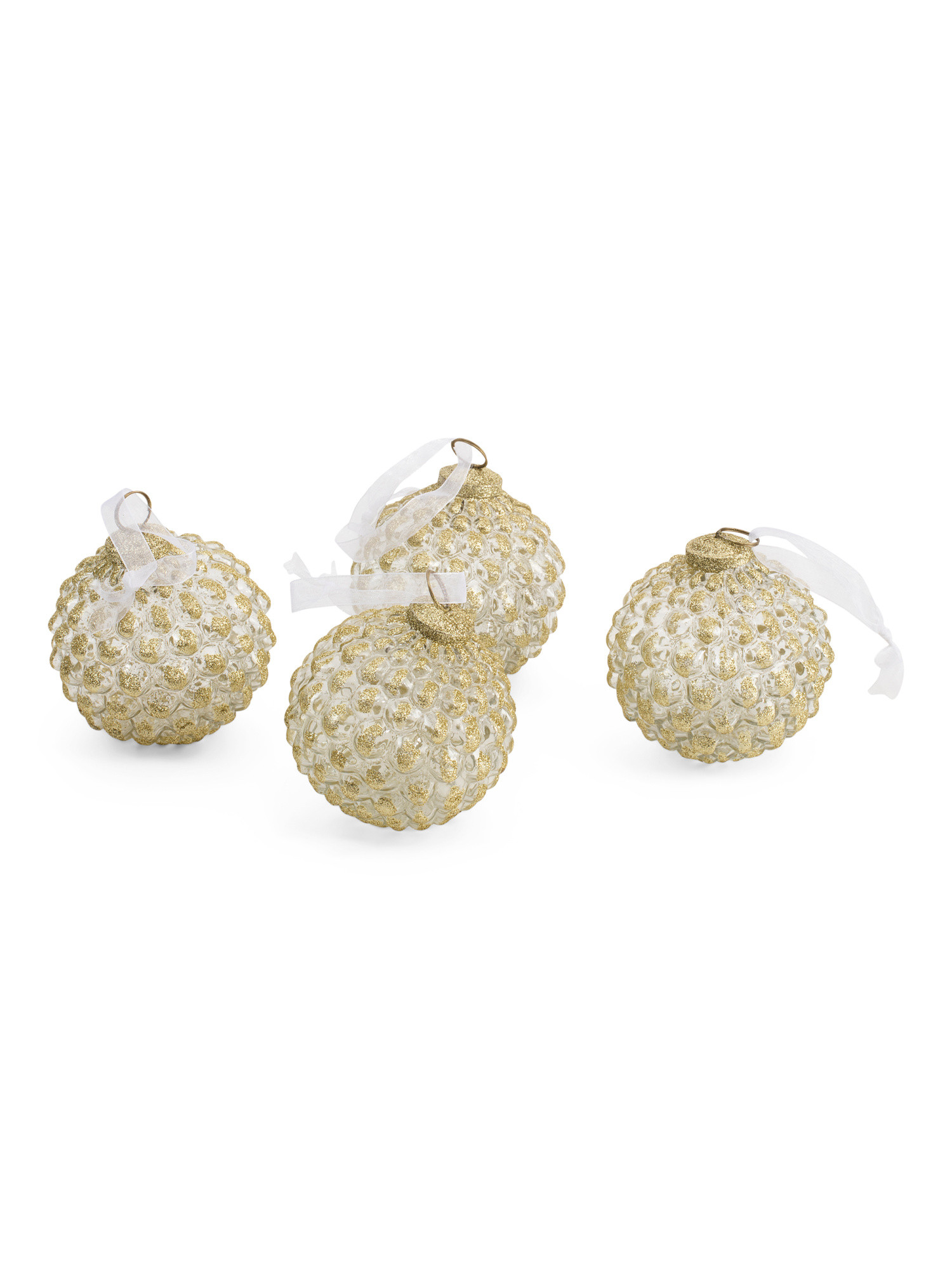 Set Of 4 4in Geo Ornaments | TJ Maxx