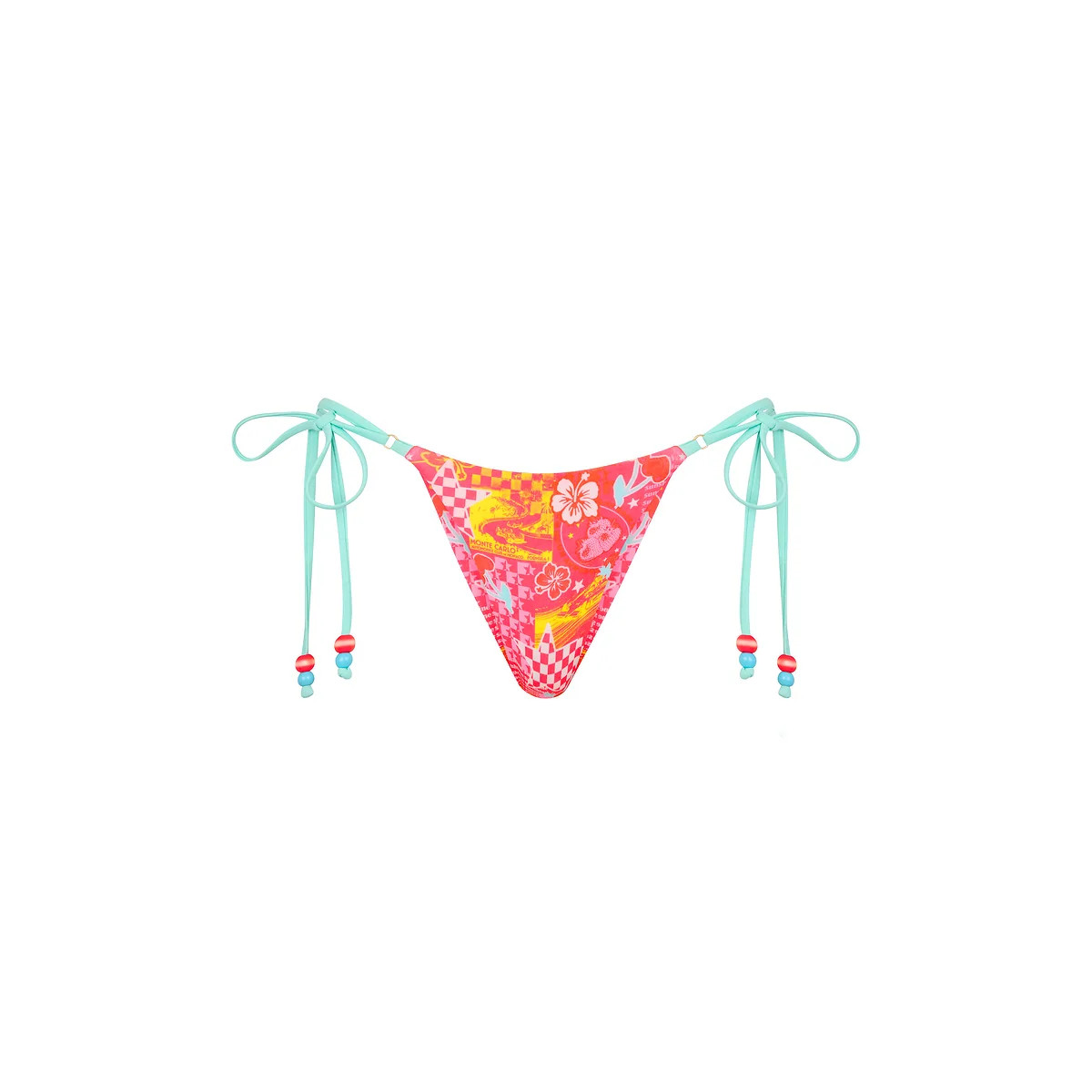 Thong Tie Side Bikini Bottom - Pitstop Paradise | Kulani Kinis US