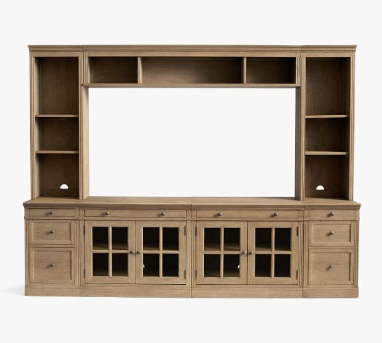 Livingston 7-Piece Entertainment Center (105"-140") | Pottery Barn (US)